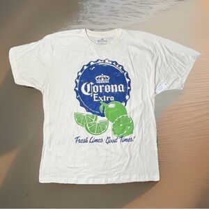 Corona Extra Tee with Blue and Green Design
